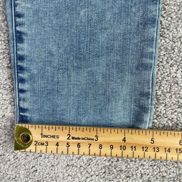 American Eagle Jeans Women's 0 Short Blue Skinny Low Rise Light Denim Stretch - Picture 11 of 12